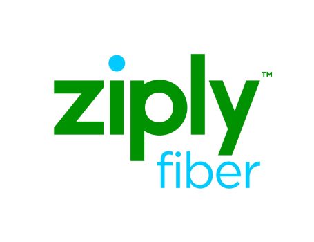 Logo for Ziply Fiber, featuring green "ziply" and blue "fiber" text.
